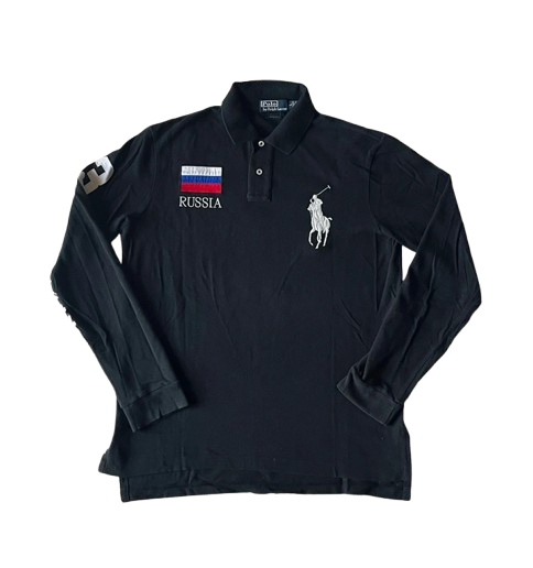 ralph lauren polo long sleeve russia schwarz