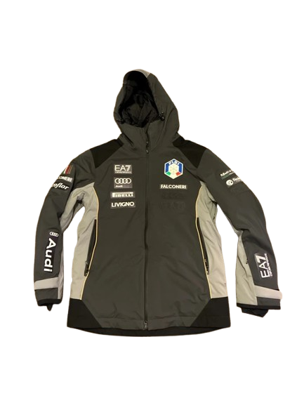 ea7 italien skijacke grau