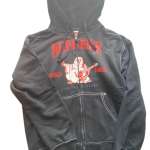 supreme x true religion zipper schwarz
