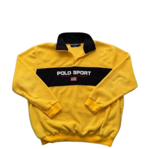 polo ralph lauren 1/4 zipper gelb